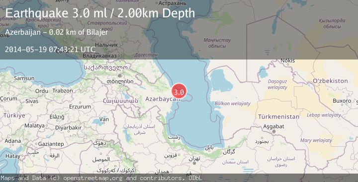 Map of CASPIAN SEA, OFFSHORE AZERBAIJAN