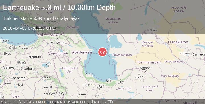 Map of CASPIAN SEA, OFFSHR TURKMENISTAN