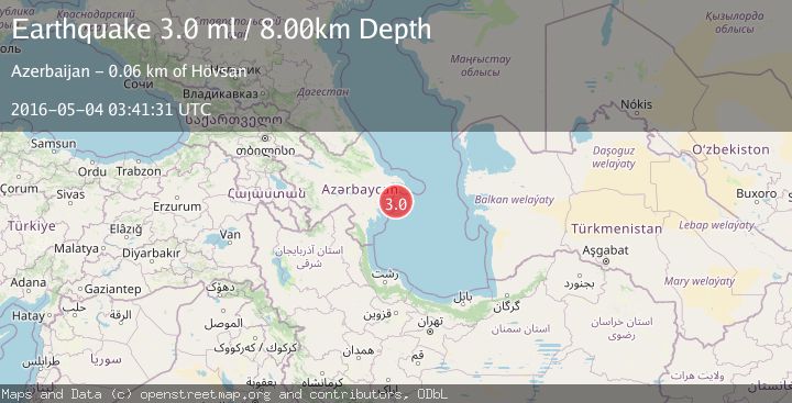 Map of CASPIAN SEA, OFFSHORE AZERBAIJAN