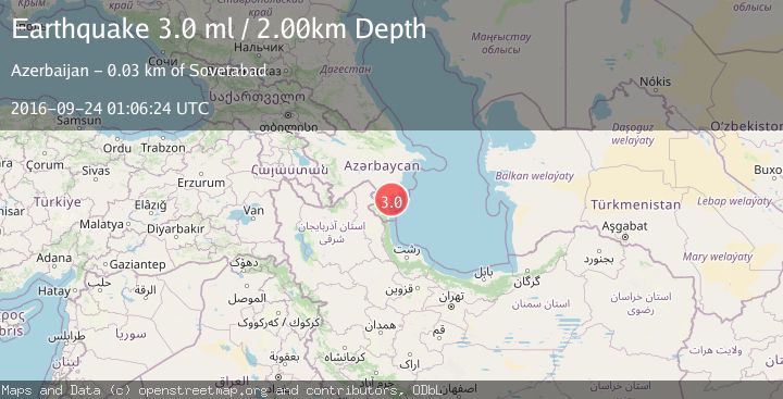 Map of CASPIAN SEA, OFFSHORE AZERBAIJAN
