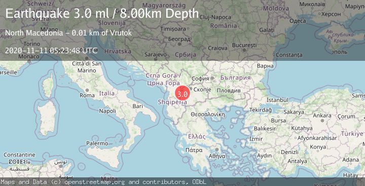 Map of REPUBLIC OF NORTH MACEDONIA