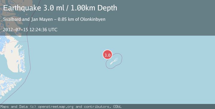 Map of JAN MAYEN ISLAND REGION