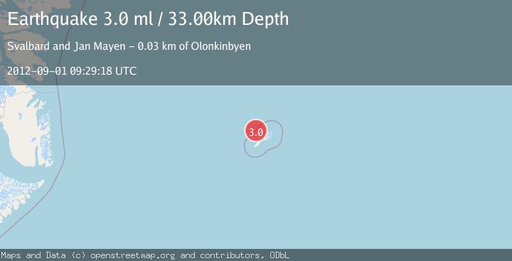 Map of JAN MAYEN ISLAND REGION
