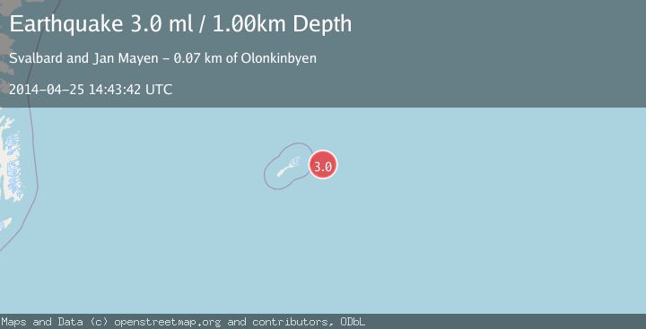 Map of JAN MAYEN ISLAND REGION