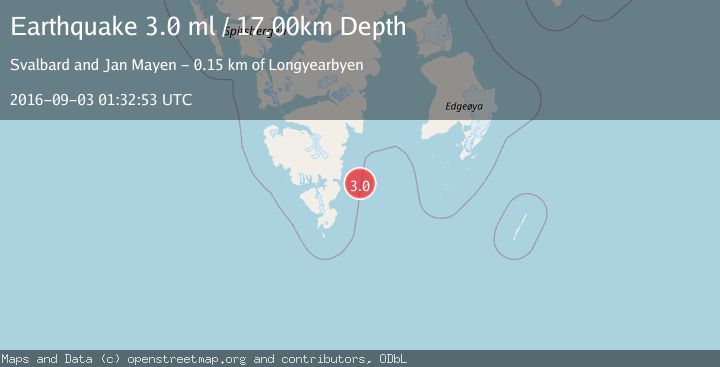 Map of SVALBARD REGION