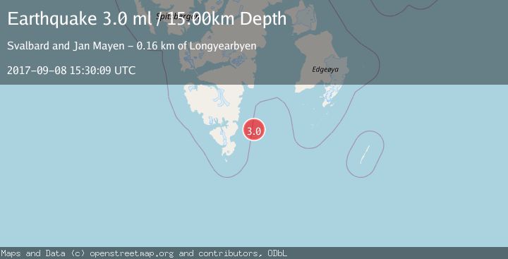 Map of SVALBARD REGION