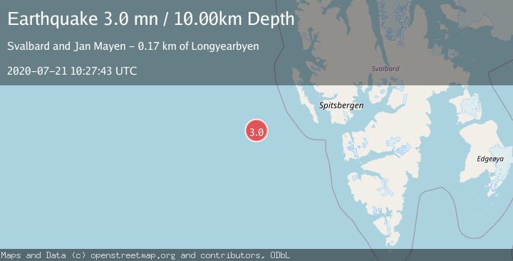 Map of SVALBARD REGION