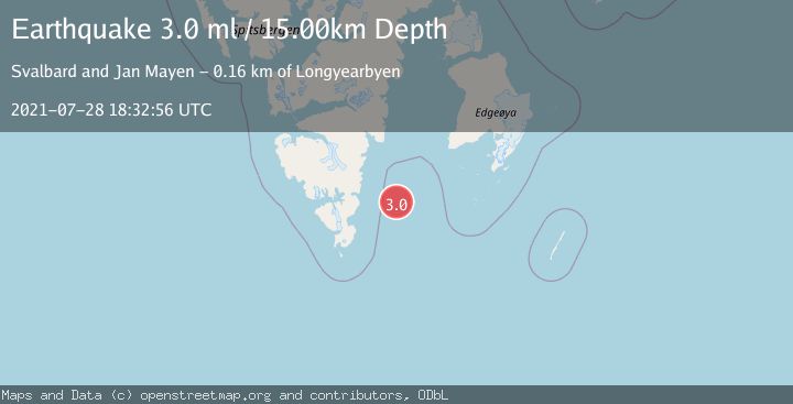 Map of SVALBARD REGION