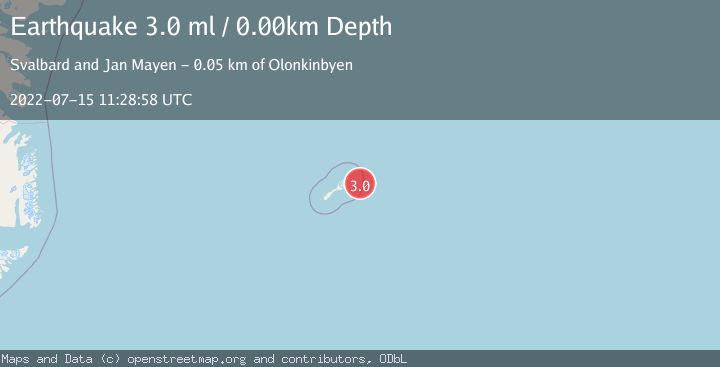 Map of JAN MAYEN ISLAND REGION