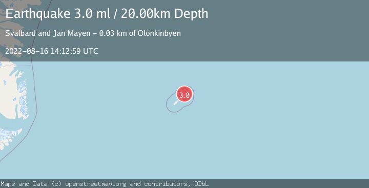 Map of JAN MAYEN ISLAND REGION