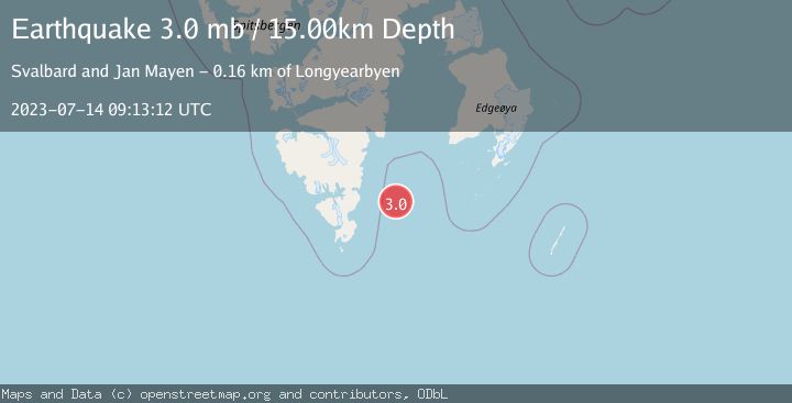 Map of SVALBARD REGION