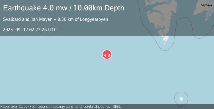 Map of SVALBARD REGION