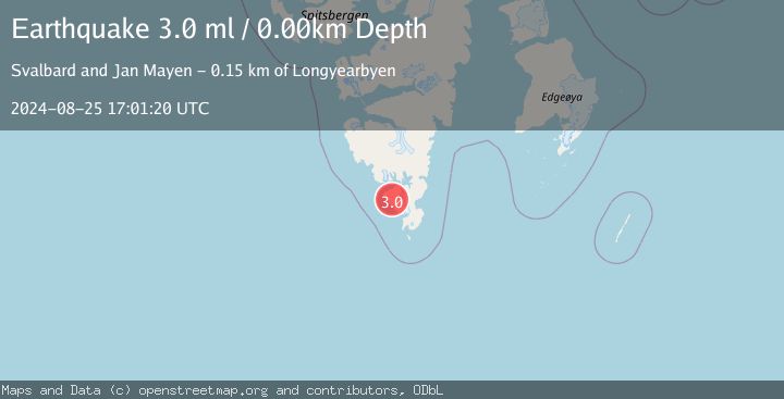 Map of SVALBARD REGION