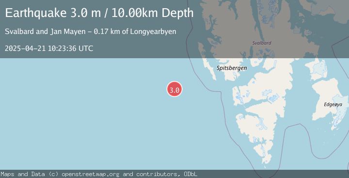 Map of SVALBARD REGION