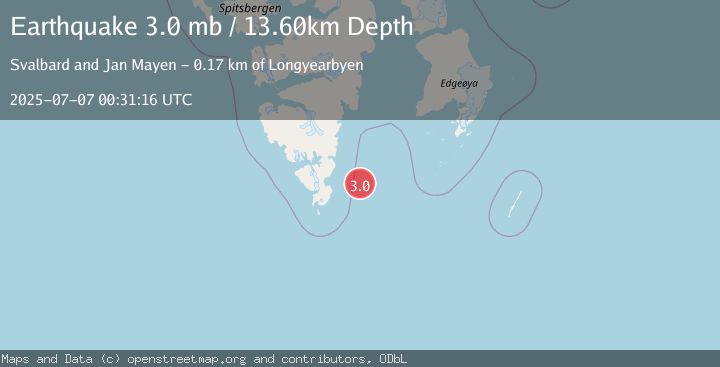 Map of SVALBARD REGION