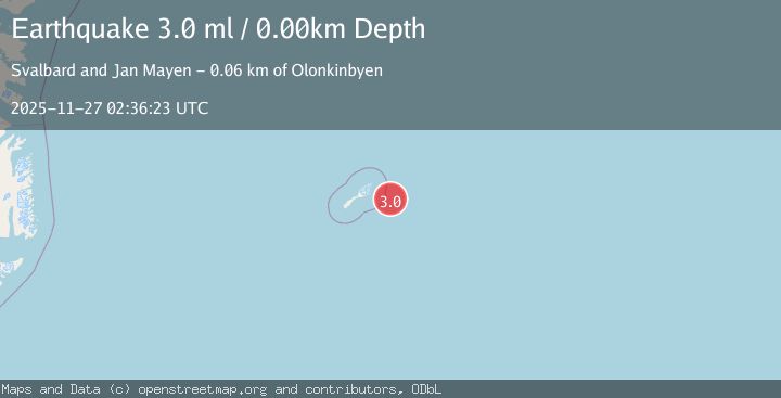 Map of JAN MAYEN ISLAND REGION