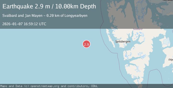 Map of SVALBARD REGION