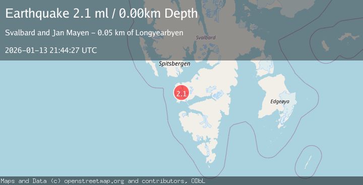 Map of SVALBARD REGION