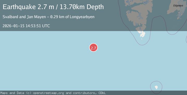 Map of SVALBARD REGION