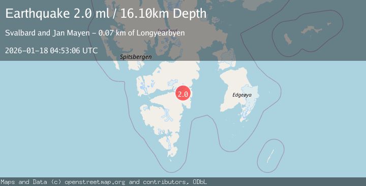 Map of SVALBARD REGION