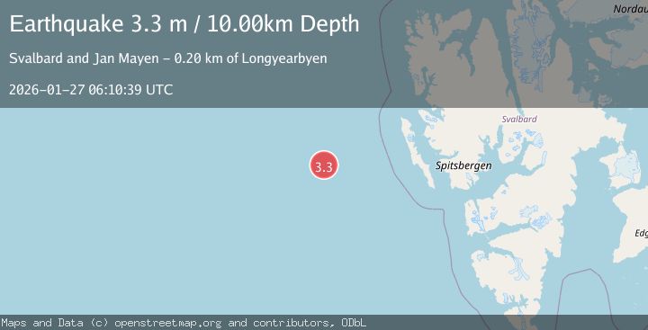 Map of SVALBARD REGION