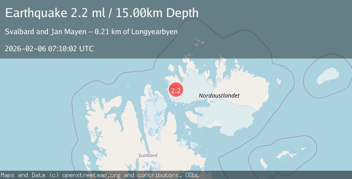 Map of SVALBARD REGION