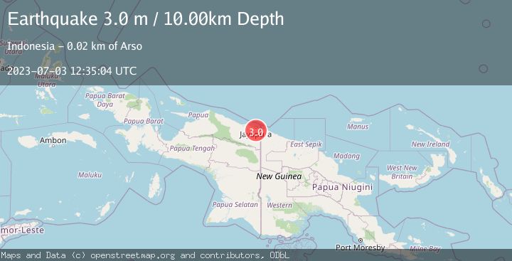 Map of NEAR N COAST OF PAPUA, INDONESIA