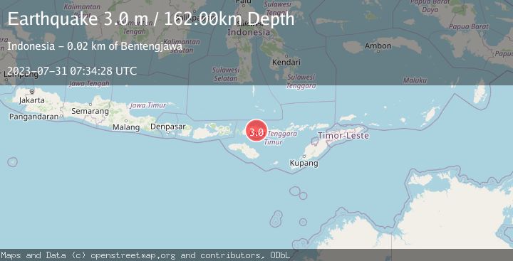 Map of FLORES REGION, INDONESIA