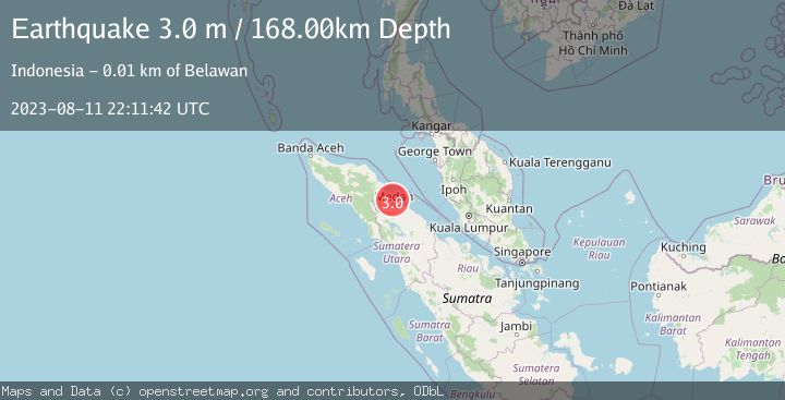 Map of NORTHERN SUMATRA, INDONESIA