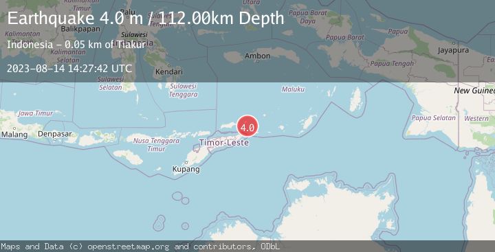 Map of KEPULAUAN BARAT DAYA, INDONESIA