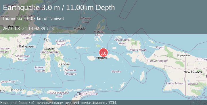 Map of CERAM SEA, INDONESIA