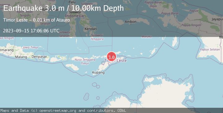 Map of EAST TIMOR REGION