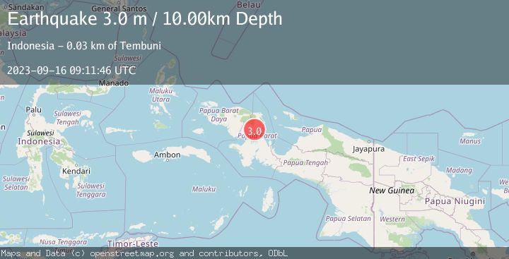 Map of PAPUA, INDONESIA