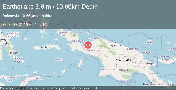 Map of NEAR N COAST OF PAPUA, INDONESIA