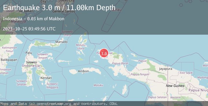 Map of NEAR N COAST OF PAPUA, INDONESIA