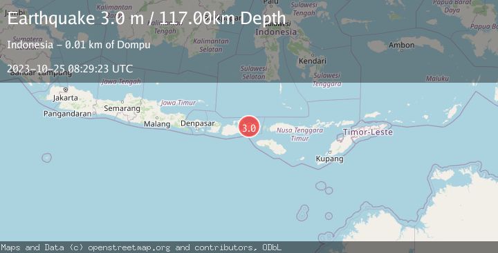 Map of SUMBAWA REGION, INDONESIA
