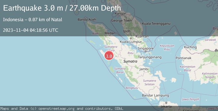 Map of NIAS REGION, INDONESIA