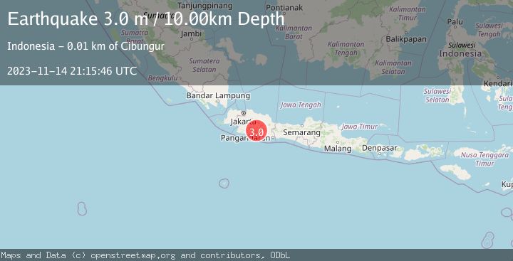 Map of JAVA, INDONESIA