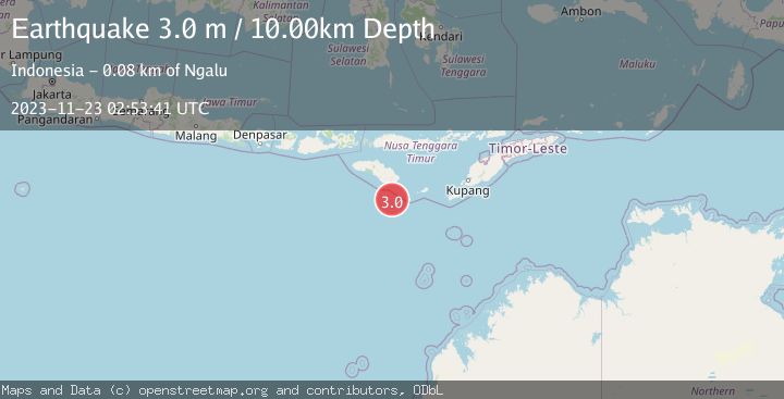 Map of SUMBA REGION, INDONESIA