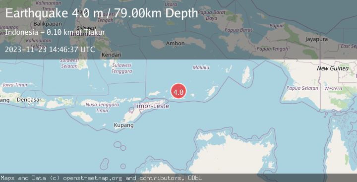 Map of KEPULAUAN BARAT DAYA, INDONESIA
