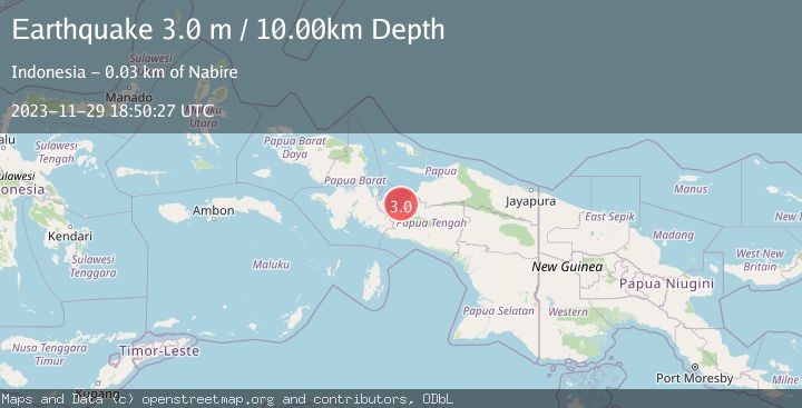 Map of PAPUA, INDONESIA