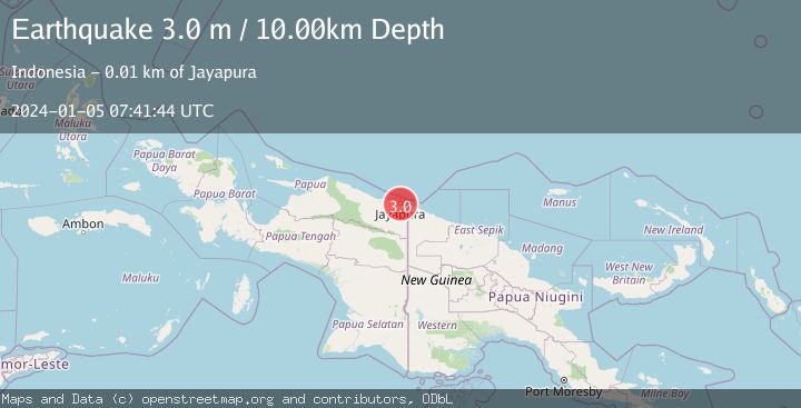 Map of NEAR N COAST OF PAPUA, INDONESIA