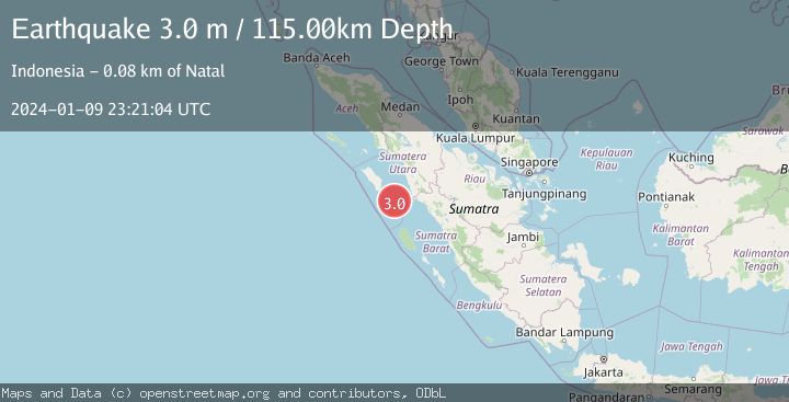 Map of NIAS REGION, INDONESIA