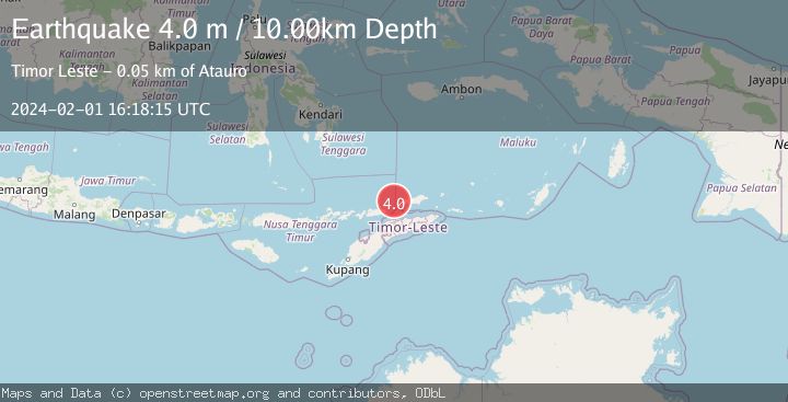 Map of KEPULAUAN BARAT DAYA, INDONESIA
