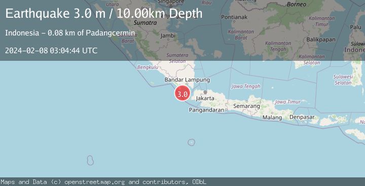 Map of SUNDA STRAIT, INDONESIA