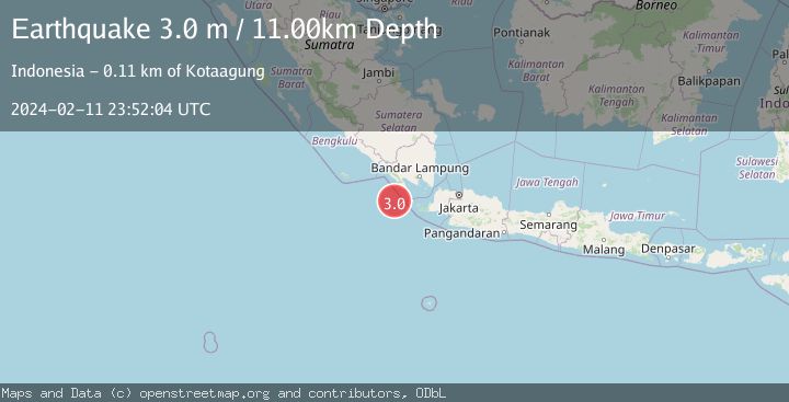 Map of SUNDA STRAIT, INDONESIA