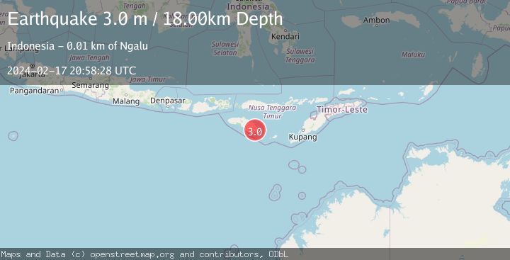 Map of SUMBA REGION, INDONESIA