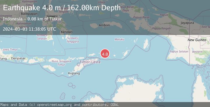 Map of KEPULAUAN BARAT DAYA, INDONESIA