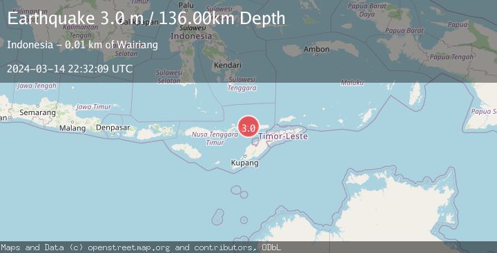 Map of FLORES REGION, INDONESIA