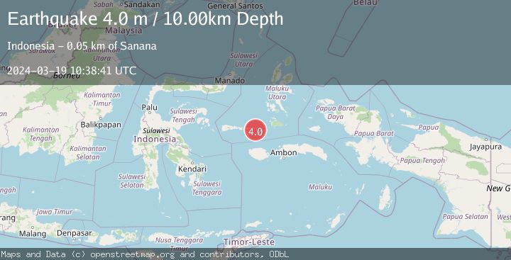 Map of KEPULAUAN SULA, INDONESIA
